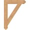 Ekena Millwork Traditional Arts & Crafts Smooth Bracket, Western Red Cedar, 5 1/2"W x 34"D x 46"H BKT06X34X46TRA03SWR - alternate 3